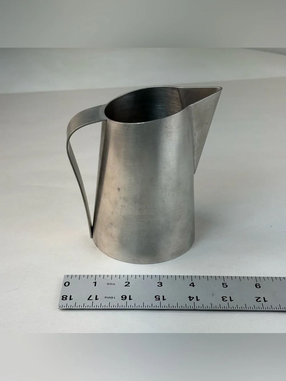 1970s Modern Design Pewter Pitcher Handmade by Ivan H. Crowell | Made in Canada
